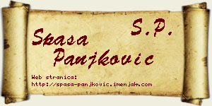Spasa Panjković vizit kartica